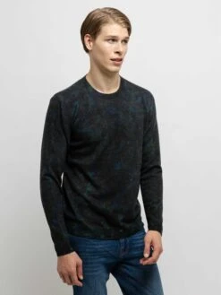 Splatter Print Sweater - Navy Combo 8 Splatter Print Sweater - Navy Combo -Benson Shop OTRMENECM 3847