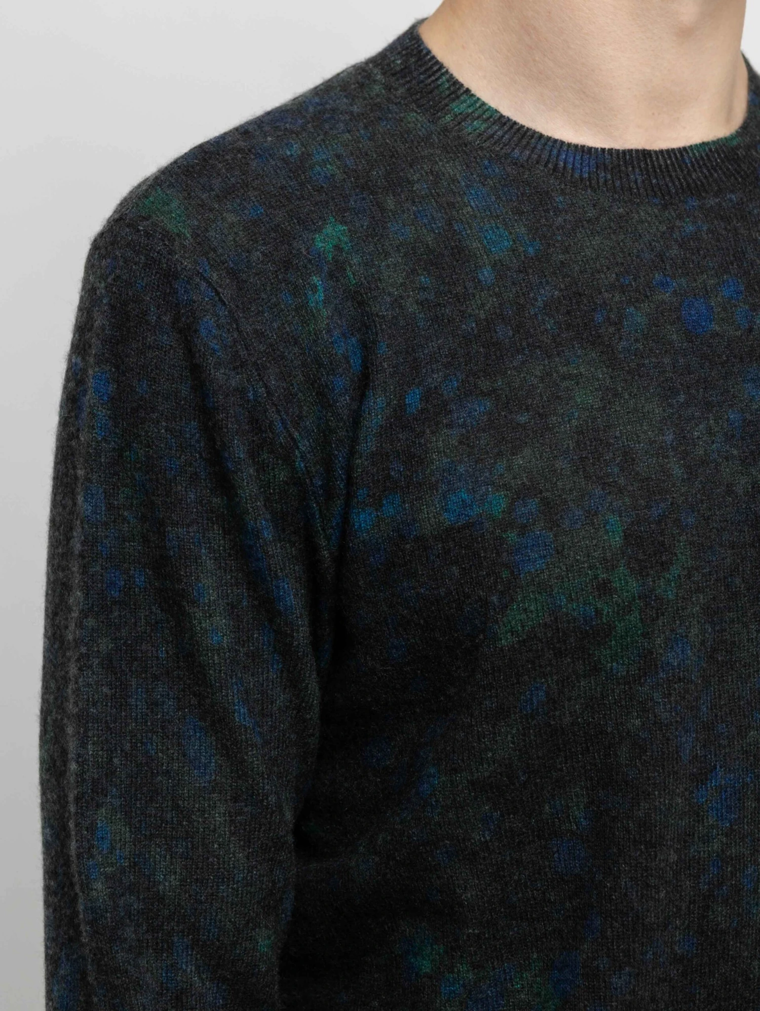 Splatter Print Sweater - Navy Combo 7 Splatter Print Sweater - Navy Combo - Image 5