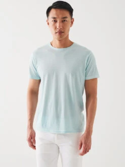 Short Sleeve Pima Spray Tee - Celery