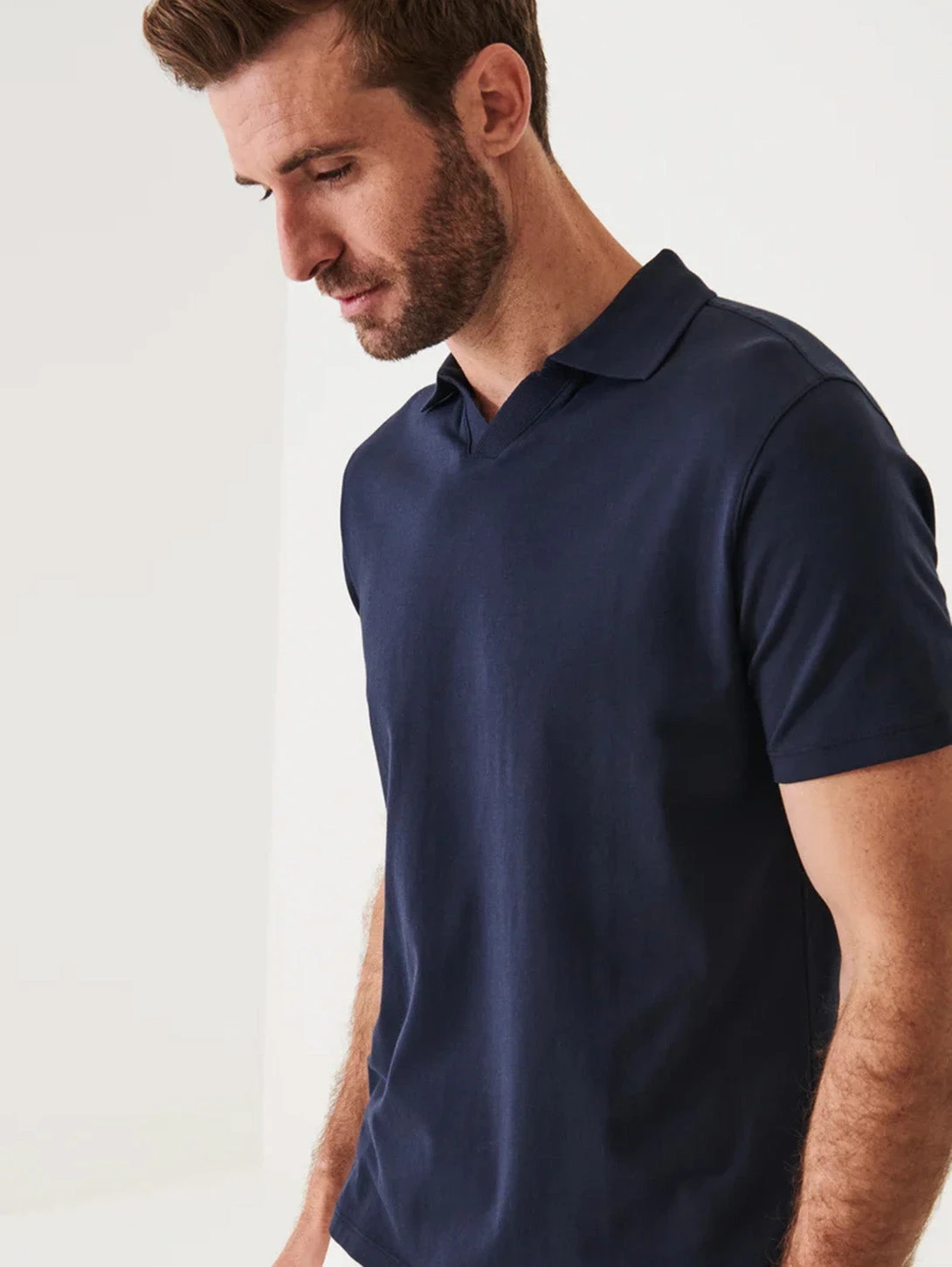 Iconic Open Polo T-Shirt - Midnight 5 Iconic Open Polo T-Shirt - Midnight - Image 3