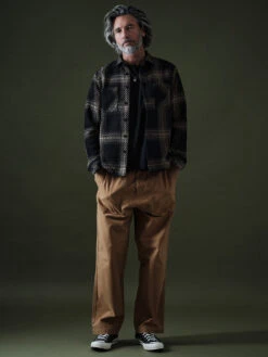 Whiting Shirt - Zap Black Beige Check