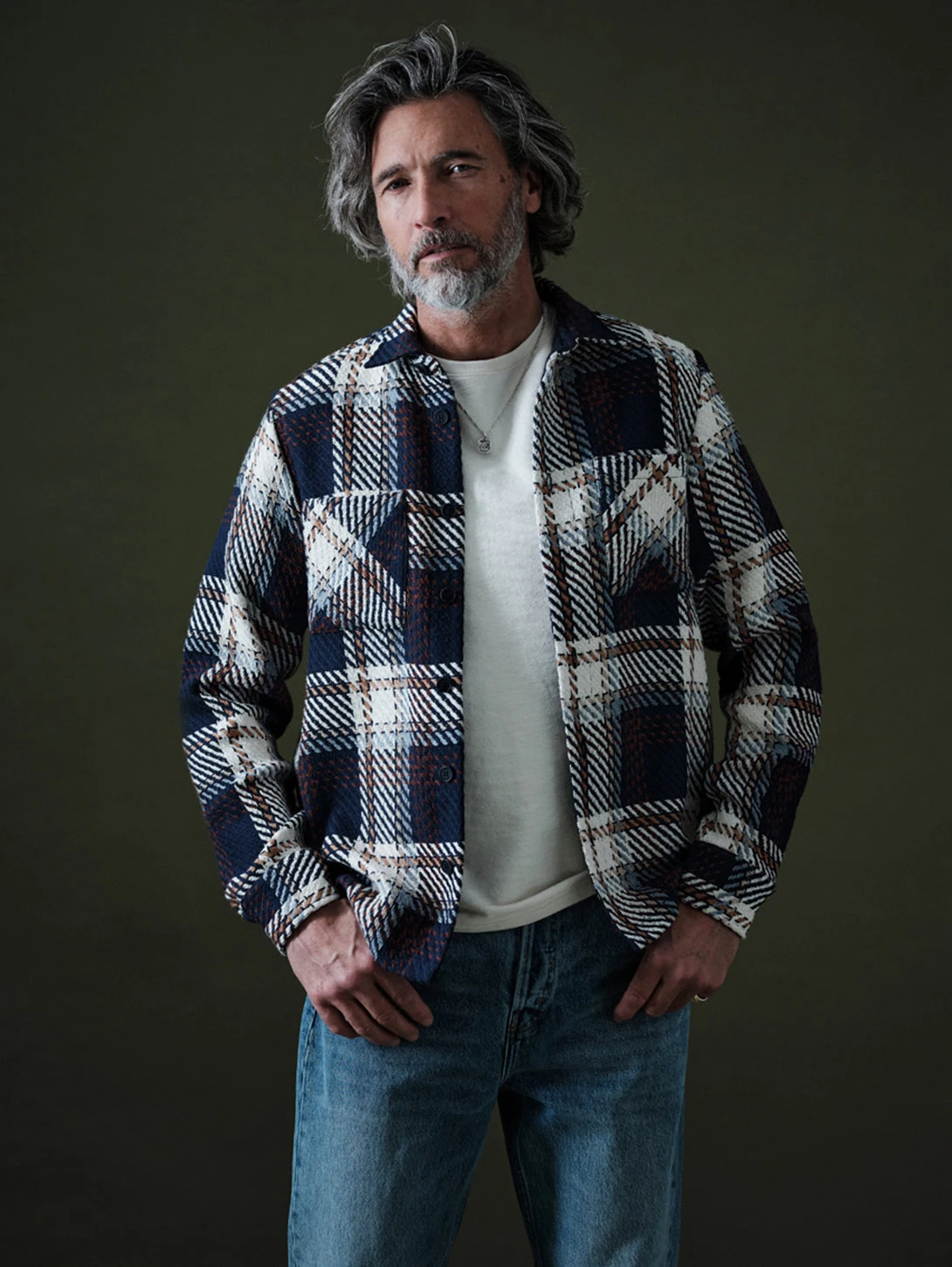 Whiting Shirt - Astro Navy Check 4 Whiting Shirt - Astro Navy Check - Image 2