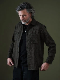 Whiting Shirt - Stepney Black Khaki Check