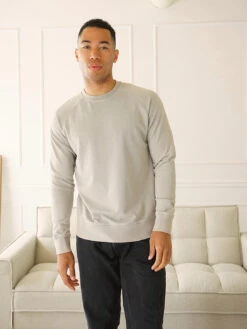 Benson Whistler French Terry Sweatshirt - Light Grey