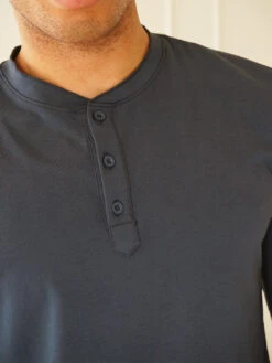 Benson Whitley Henley Top - Navy -Benson Shop WCN02 LSNAVYC f3e6d6f7 d86f 4d6e 8470 85361e3b8387