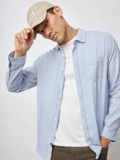 RAILS Wyatt Shirt - Blue Melange