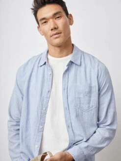 RAILS Wyatt Shirt - Blue Melange -Benson Shop WYATT BLUEMELANGE RAILSBASEBALLCAP KHAKI 0826 767x a6321cc9 7730 4184 b3c9 1d03d781d192