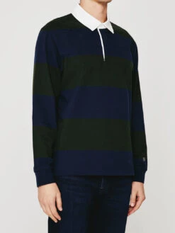 AG Jeans Wade Rugby Top - Deep Forest -Benson Shop WadeRugbyShirtDeepForestOceanStormfront