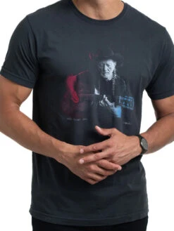Willie Nelson Tee - Vintage Black