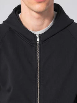 Long Sleeve Zip Hoodie - Caviar -Benson Shop ZH caviar 5