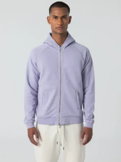 Long Sleeve Fleece Hoodie - Lavender