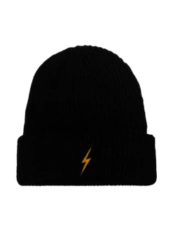 Bolt Rib Beanie - Black