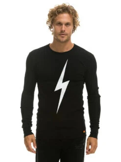 Bolt Thermal Top - Black