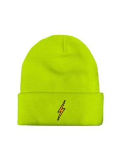 Bolt Full Rib Beanie - Neon Yellow