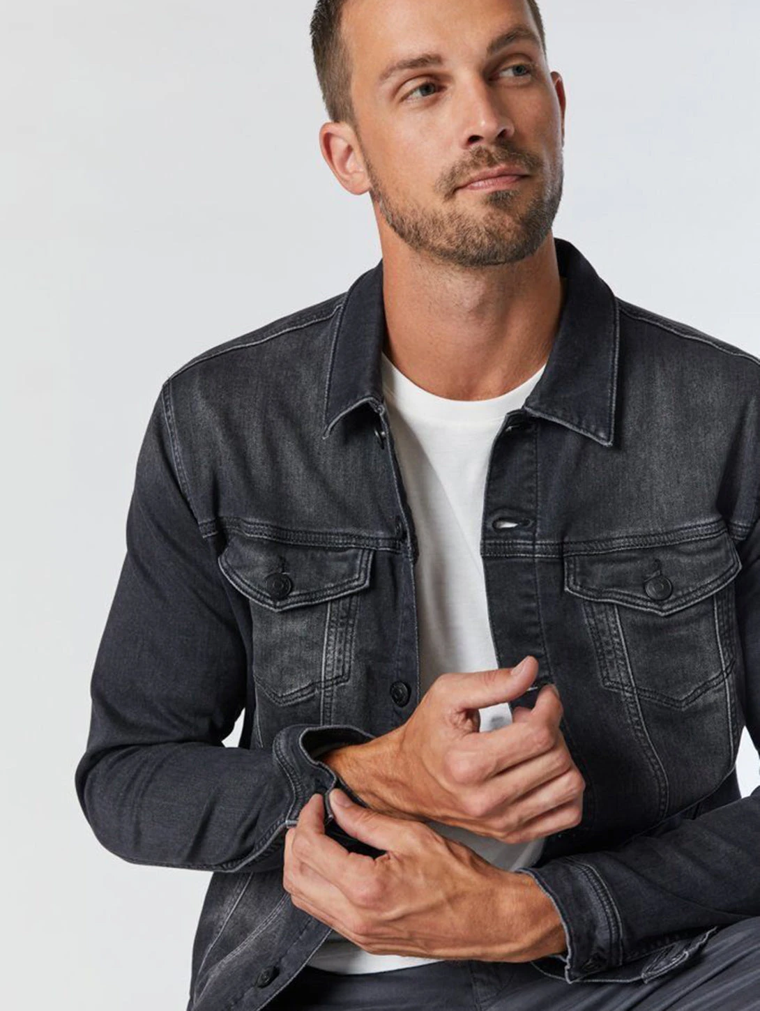 Mavi Drake Denim Jacket - Dark Smoke Athletic 6 Mavi Drake Denim Jacket - Dark Smoke Athletic - Image 4