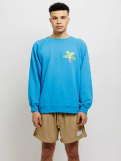 Parrots Crew Neck Sweatshirt - Electric Blue