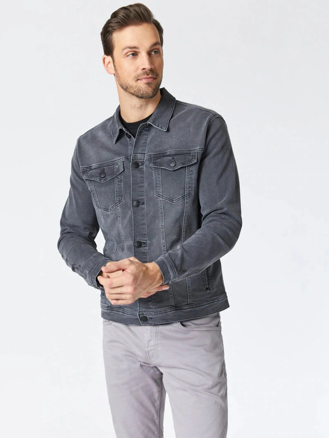 Mavi Drake Denim Jacket - Light Grey Athletic 5 Mavi Drake Denim Jacket - Light Grey Athletic - Image 3