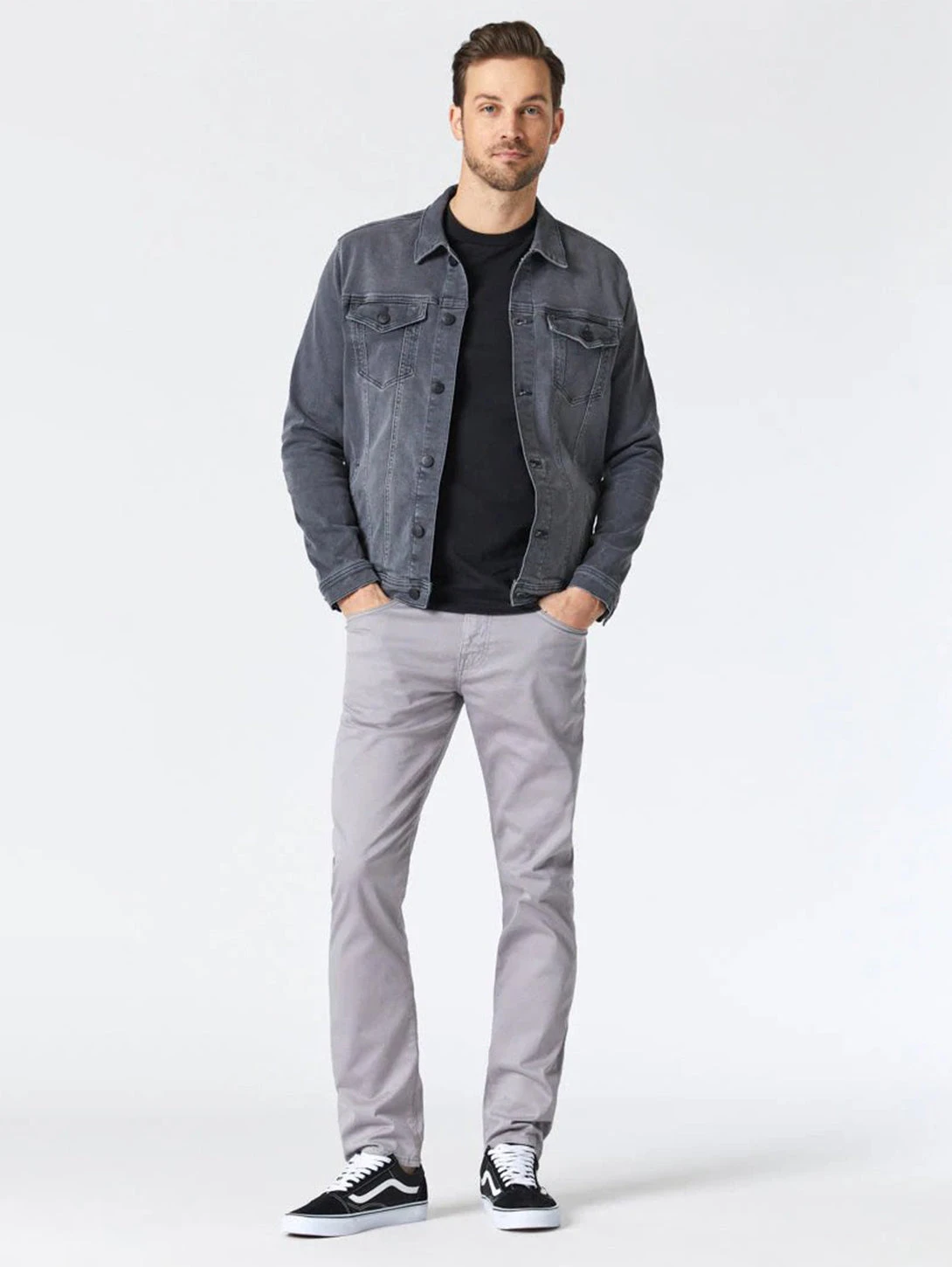 Mavi Drake Denim Jacket - Light Grey Athletic 7 Mavi Drake Denim Jacket - Light Grey Athletic - Image 5