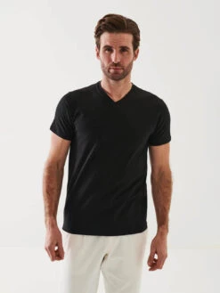 Iconic Pima Stretch V-Neck T-Shirt -Benson Shop ezgif.com gif maker 10 4059554e e86f 4bcd b6ba ce0f38aff7ca