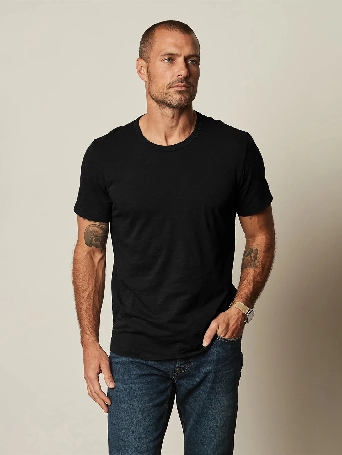 Velvet Amaro Slub Short Sleeve T-Shirt - Black 3 Velvet Amaro Slub Short Sleeve T-Shirt - Black