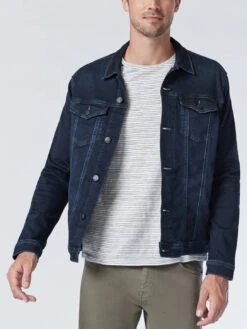 Mavi Drake Denim Jacket - Ink Brooklyn -Benson Shop ezgif.com gif maker 3 FINISHED