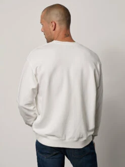 Velvet Sirus Salt Sweatshirt - White -Benson Shop french terry sirus02 salt 024