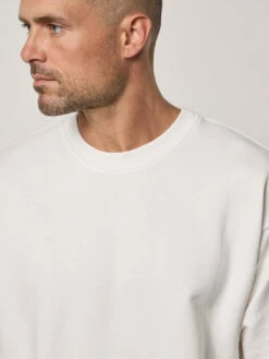 Velvet Sirus Salt Sweatshirt - White -Benson Shop french terry sirus02 salt 027