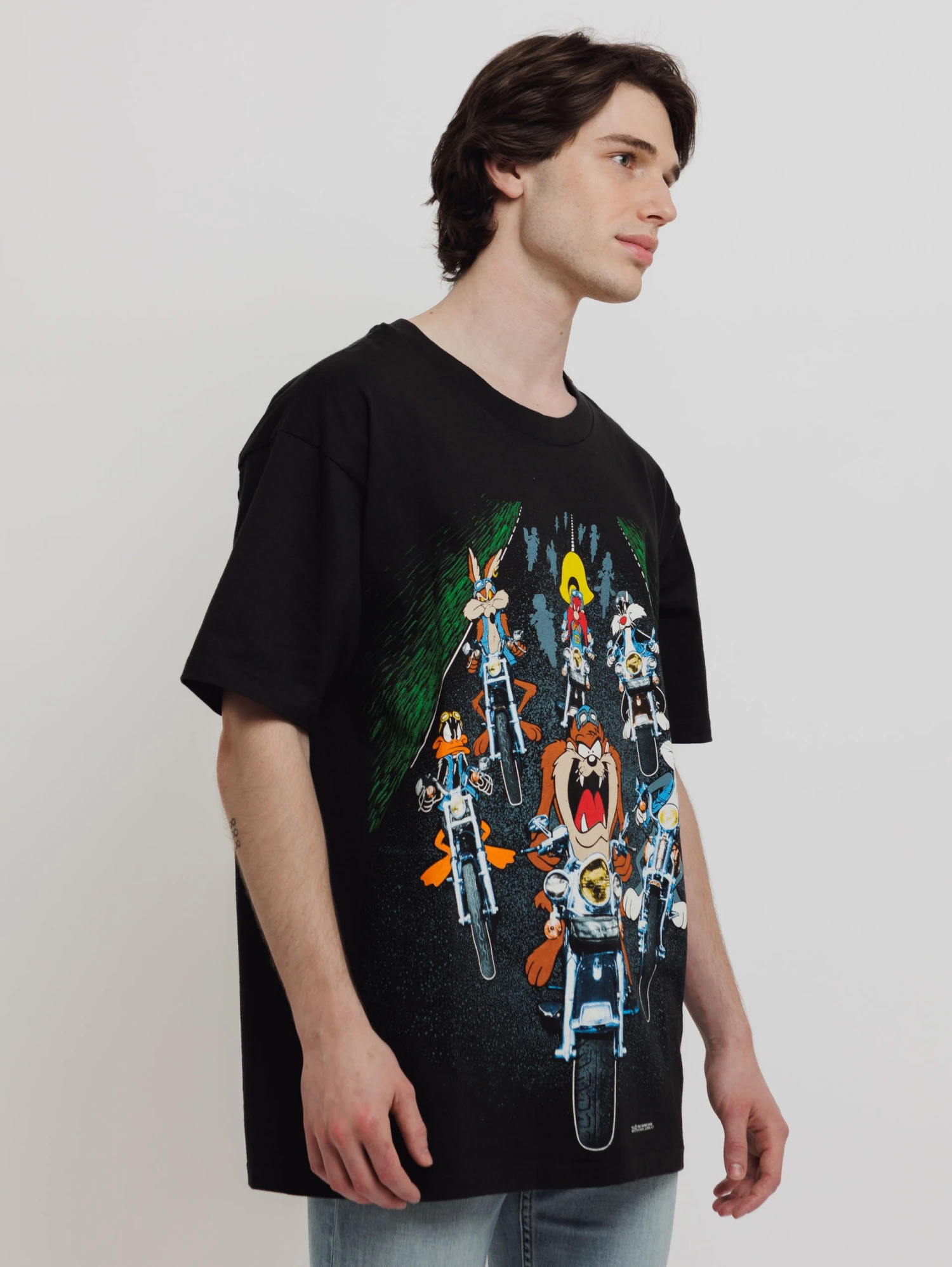 Vintage 1993 Looney Tunes Motor Gang T-Shirt 4 Vintage 1993 Looney Tunes Motor Gang T-Shirt - Image 2