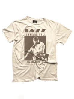 John Coltrane Tee - Vintage White