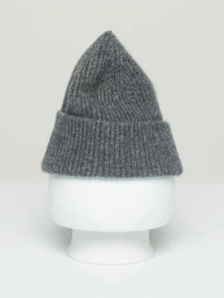 Classic Angora Beanie - Slate Grey
