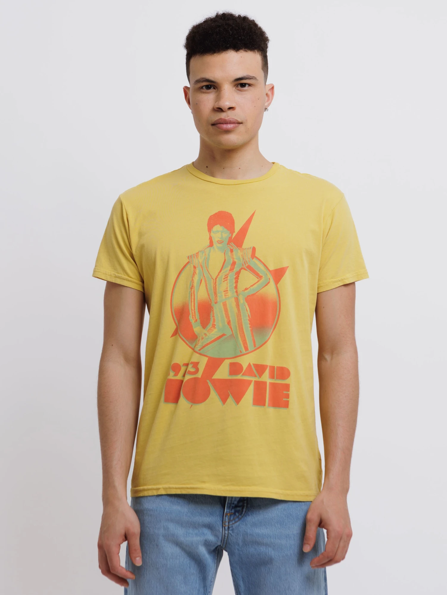 Bowie 1973 Tee - Vintage Gold 3 Bowie 1973 Tee - Vintage Gold