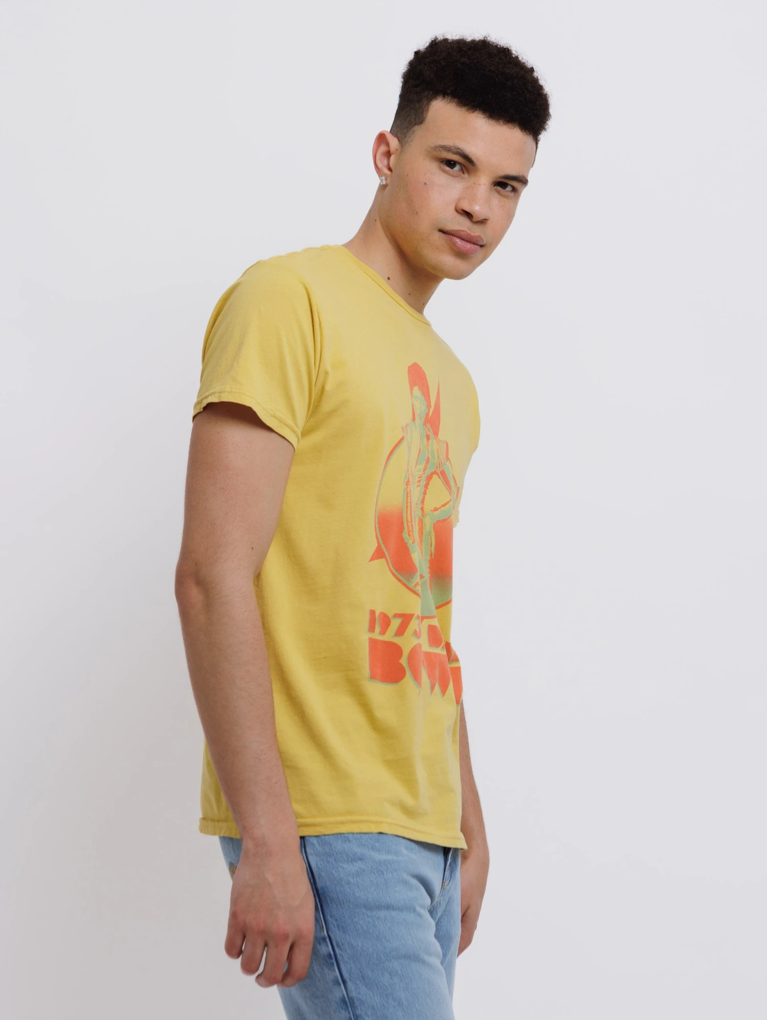 Bowie 1973 Tee - Vintage Gold 4 Bowie 1973 Tee - Vintage Gold - Image 2