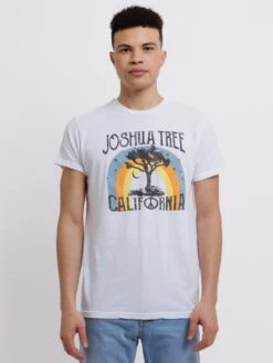 Joshua Tree Tee - Heather White