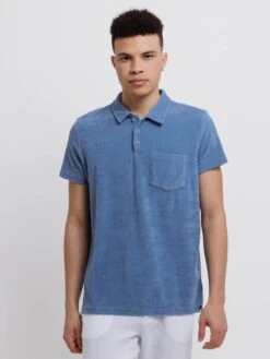 Benson Hanlan Short Sleeve Terry Polo - Mineral