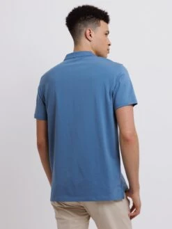Iconic Open Polo T-Shirt - Infinity Blue -Benson Shop menecomm 66