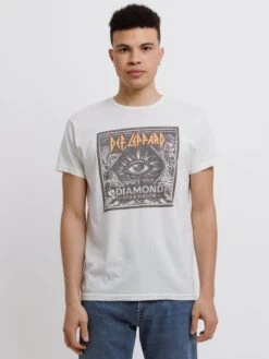 Def Leppard Tee - Antique White