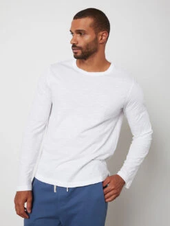 Velvet Kai Slub Top - White -Benson Shop slub kai02 white johnson02 malachite 1454 FINISHED