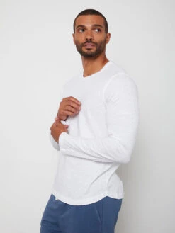 Velvet Kai Slub Top - White -Benson Shop slub kai02 white johnson02 malachite 1461 FINISHED